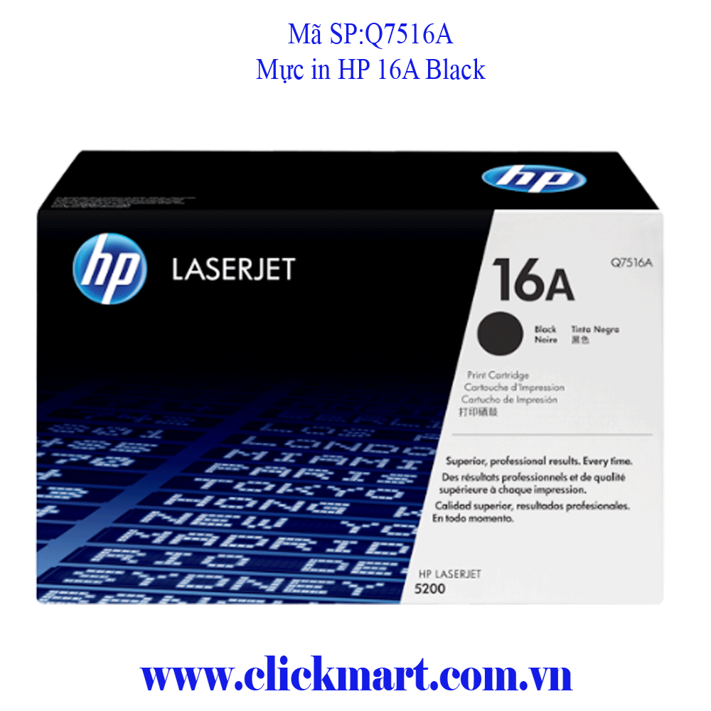 Mực in HP 16A Black